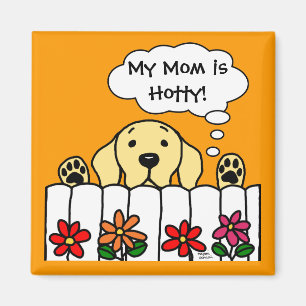Yellow Labrador is watching you Magnet