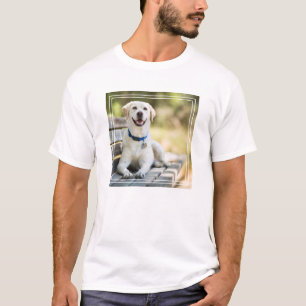 Yellow Labrador Lays On Bench T-Shirt
