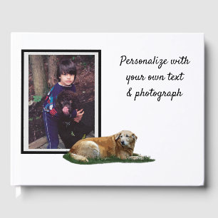 Yellow Labrador Mixed Breed Dog Guest Book