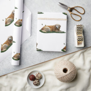 Yellow Labrador Mixed Breed Dog Wrapping Paper