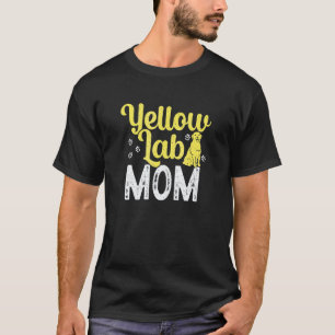 Yellow Labrador Mum Lab Retriever Dog T-Shirt