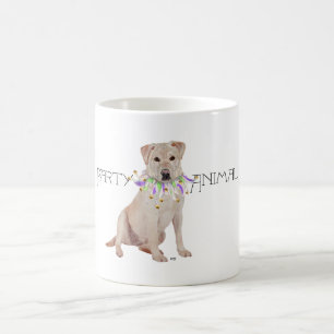 Yellow Labrador Party Animal Coffee Mug