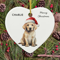 Yellow Labrador Personalised Dog Lover Christmas