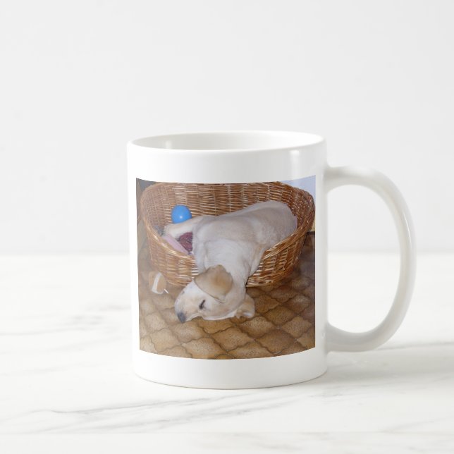 yellow labrador pup coffee mug (Right)