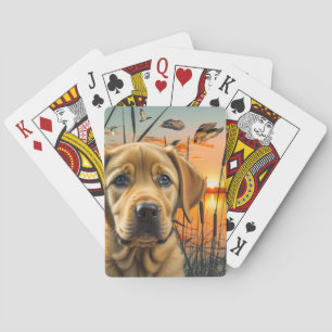 Yellow Labrador Puppy Playing Cards, Labrador  Playing Cards