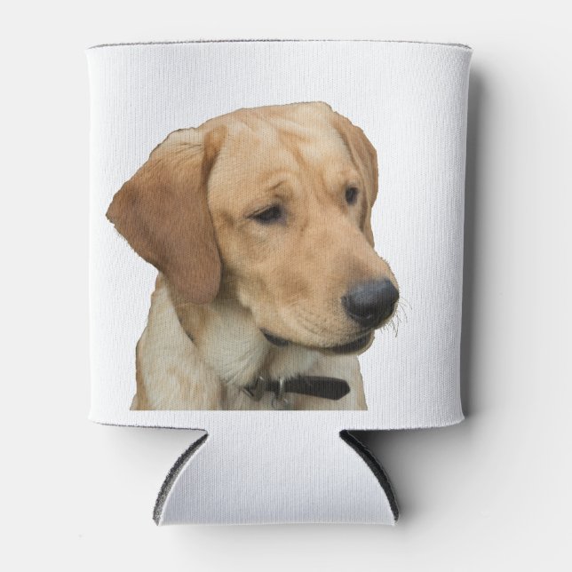 Yellow Labrador Retriever Can Cooler (Front)