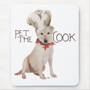 Yellow Labrador Retriever Chef Mouse Mat