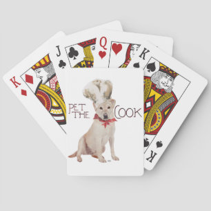Yellow Labrador Retriever Chef Playing Cards