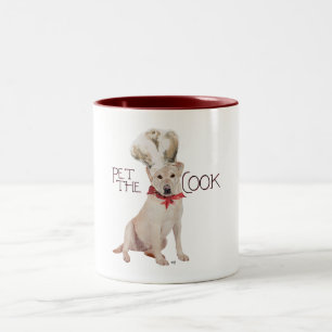 Yellow Labrador Retriever Chef Two-Tone Coffee Mug