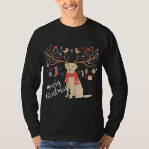 Yellow Labrador Retriever Christmas Dog Lab Xmas S T-Shirt