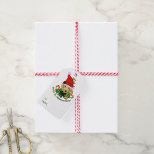 Yellow Labrador Retriever Christmas Gift Tags