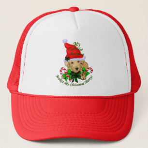 Yellow Labrador Retriever Christmas Gifts Trucker Hat
