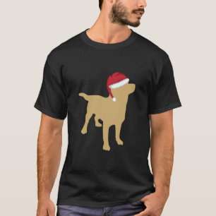 Yellow Labrador Retriever Christmas Santa T-Shirt