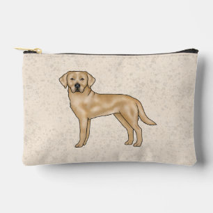 Yellow Labrador Retriever Cute Cartoon Lab Dog Accessory Pouch