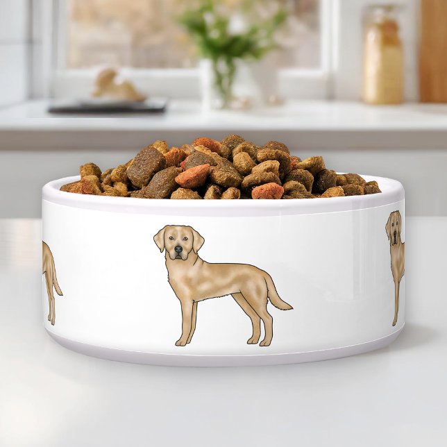 Yellow Labrador Retriever Cute Cartoon Lab Dog Art (Creator Uploaded)