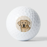 Yellow Labrador Retriever Design Cartoon Dog Head