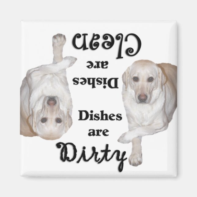 Yellow Labrador Retriever Dishwasher Magnet (Front)