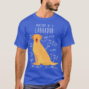 Yellow Labrador Retriever Dog Anatomy T-Shirt