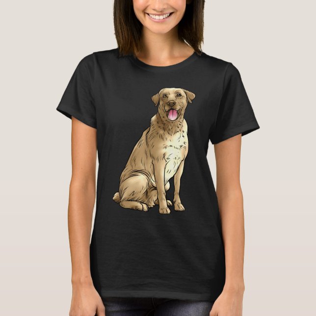 Yellow Labrador Retriever Dog Golden Lab Yellow La T-Shirt (Front)