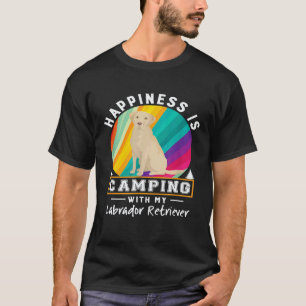 Yellow Labrador Retriever Dog Love Dogs Camping L T-Shirt