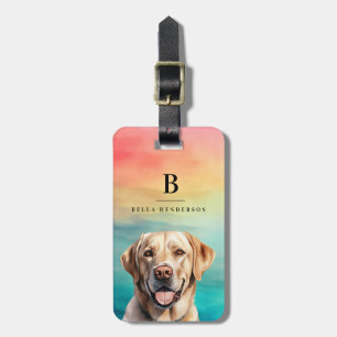 Yellow Labrador Retriever Dog Luggage Tags