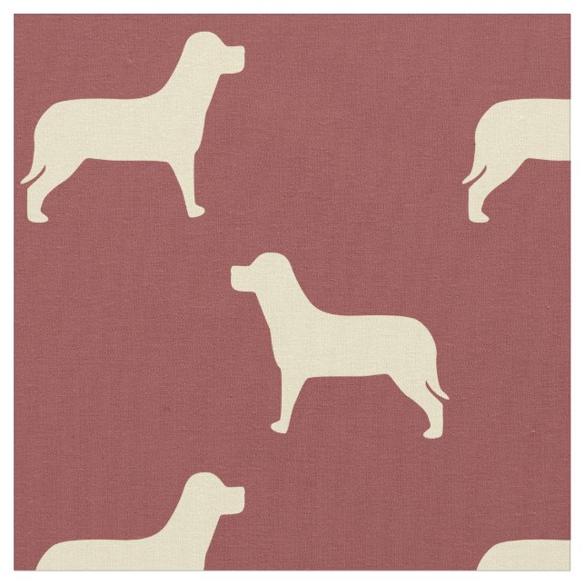 Yellow Labrador Retriever Dog Pattern Fabric (Close Up)