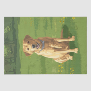 Yellow Labrador Retriever Dog Tissue Paper