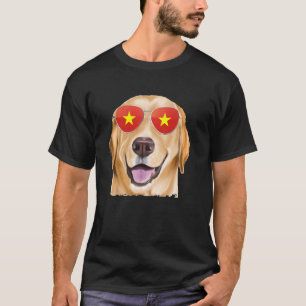 Yellow Labrador Retriever Dog Vietnam Sunglasses T-Shirt