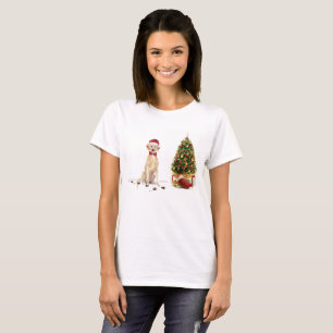 Yellow Labrador Retriever Funny Christmas Dog T-Shirt