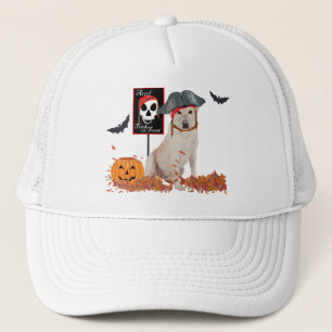 Yellow Labrador Retriever Halloween Trucker Hat