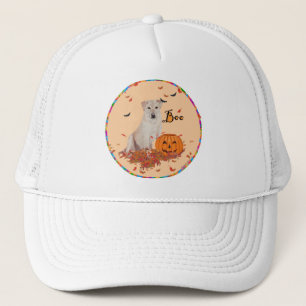 Yellow Labrador Retriever Halloween Trucker Hat