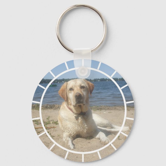 Yellow Labrador Retriever Keychain (Front)