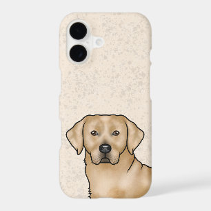 Yellow Labrador Retriever Lab Dog Head Portrait
