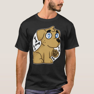 Yellow Labrador Retriever Labradorable Curly Dog B T-Shirt