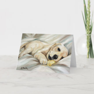 Yellow Labrador Retriever Labs Greeting Card