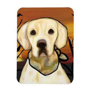 Yellow Labrador Retriever Magnet
