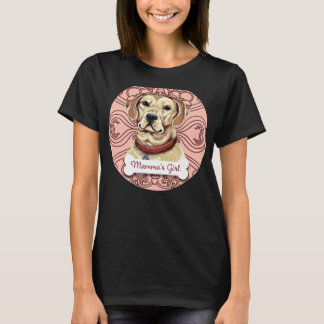 Yellow Labrador Retriever Mamma S Girl Pale Pink T-Shirt