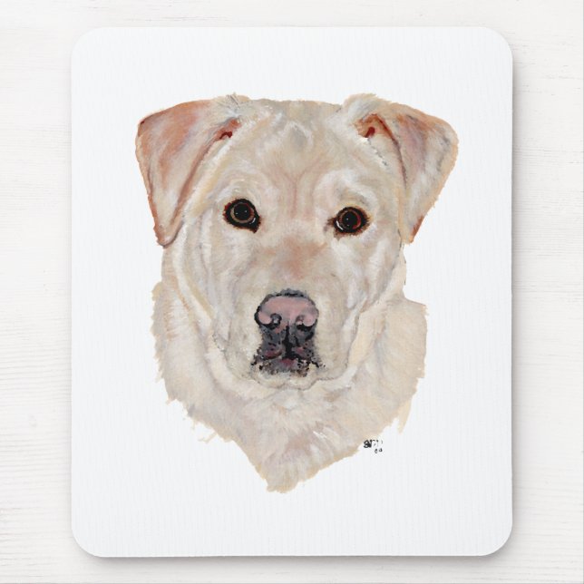 Yellow Labrador Retriever Mouse Mat (Front)