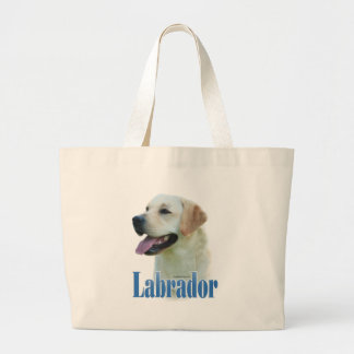 Yellow Labrador Retriever Name Large Tote Bag