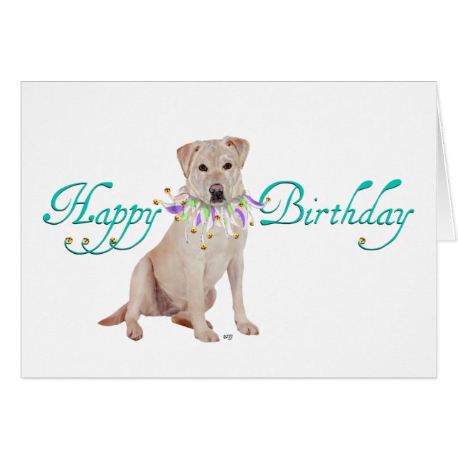 Yellow Labrador Retriever Party (Front Horizontal)