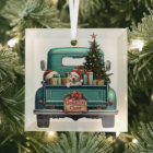 Yellow Labrador Retriever Pup Farm Truck Christmas