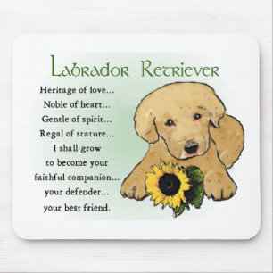 Yellow Labrador Retriever Puppy Gifts Mouse Mat