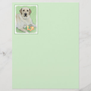 Yellow Labrador Retriever & Tennis Balls Painting