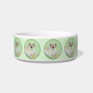 Yellow Labrador Retriever & Tennis Balls Painting Bowl