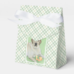 Yellow Labrador Retriever & Tennis Balls Painting Favour Box