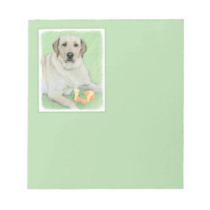 Yellow Labrador Retriever & Tennis Balls Painting Notepad