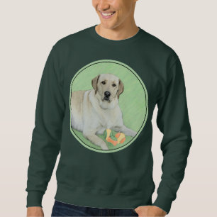 Yellow Labrador Retriever & Tennis Balls Painting Sweatshirt
