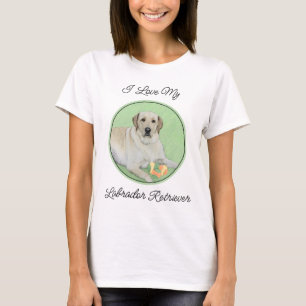 Yellow Labrador Retriever & Tennis Balls Painting T-Shirt
