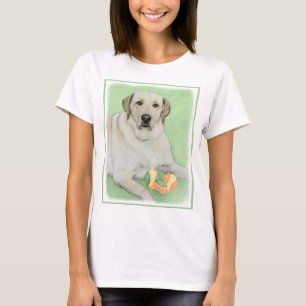 Yellow Labrador Retriever & Tennis Balls Painting T-Shirt