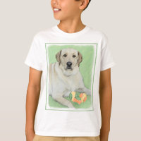 Yellow Labrador Retriever & Tennis Balls Painting